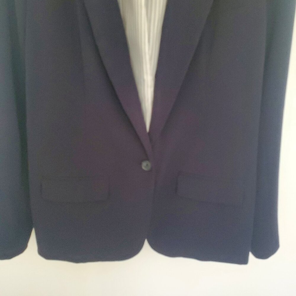 A New Day Navy Blue Single Breasted Lined Blazer size 16 - Picture 6 of 8